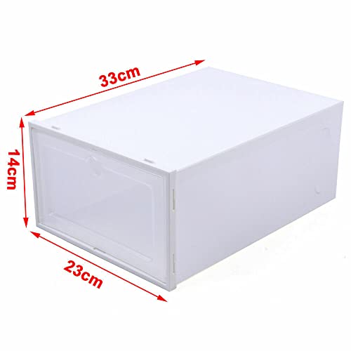Paquete de 20 cajas de almacenamiento apilables transparentes para zapatos con tapas, protege tu calzado, diseño que ahorra espacio, contenedores transparentes para una fácil visualización