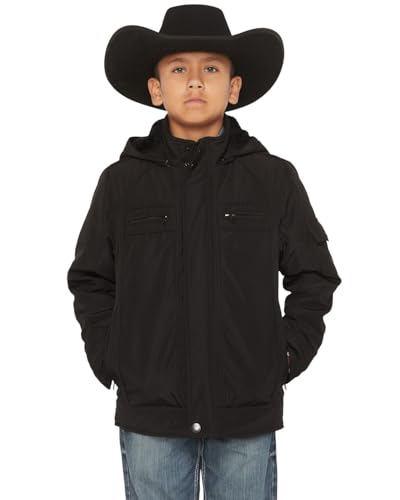 Image of Urban Republic Big Boys 100Percentpolyester Woven Jacket, Navy, 14/16
