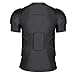 HAIYUE Men's Padded Compression Shirt Football Shoulder Pads & Rib Protector - Chest Guard for Adult/Youth Baseball Softball Rugby Basketball Protective Gear
