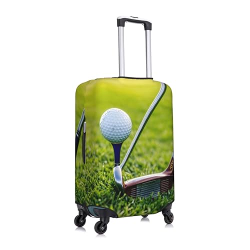 Golf Court Print Washable Luggage Cover Fashion Suitcase Protector Cover Fits 18-32 Inch Luggage3
