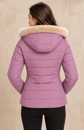 Image of SANE ORIGINALS Winter Jacket for Women with Detatchable Hoodie Cap || Lightweight Full Zipper Regular Fit Warm Jacket for Ladies