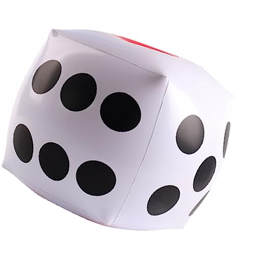 Generic Dados Inflables Gigantes, Juego Divertido a Prueba de Fugas, Fiesta EN LA Piscina, Juguete Gigante para Niños y Adultos, Juego Amplio de PVC para Interiores y Exteriores de 15 Pulgadas