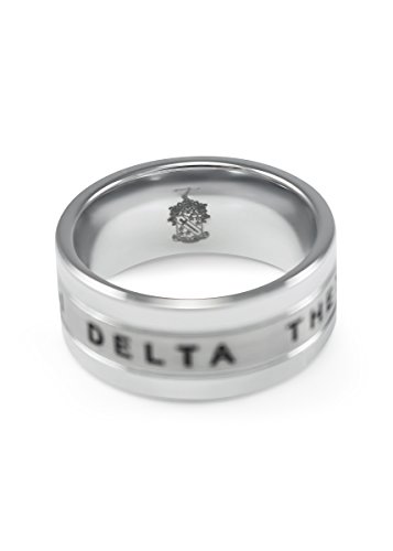 Phi Delta Theta Fraternity Tungsten Ring with Crest and Founding Date3