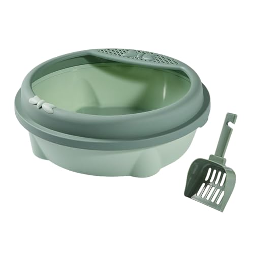 Arenero semi cerrado para gatos Baoblaze grande verde miniatura 5