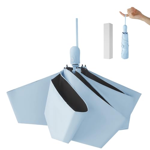 Mustarpicking 日傘 超軽量 198g UVカット率 100% 完全遮光 遮熱 ワンタッチ自動開閉 折りたたみ傘 コンパクト 折り畳み日傘 紫外線遮断 耐風撥水 晴雨兼用 携帯便利 メンズ レディース 母の日 父の日