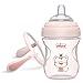 Chicco Transition Sippy Cup for Babies 4+ Months, 7oz Training Cup with Soft Silicone Spout, Easy Grip Removable Handles, Measurement Markings, BPA Free, Blush