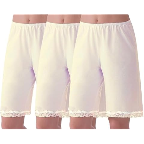 Under Moments Women's Cotton 20" Pettipants Beige 3XL -3PK Cover