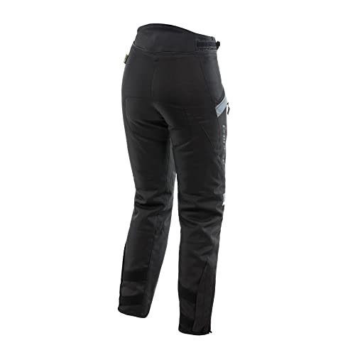 Dainese - Tempest 3 D Dry Lady Pants, Motorrad Tourenhose Für Damen, Wasserdicht, Herausnehmbares Thermofutter, Knieschutz, Schwarz/Schwarz/Ebony, 40