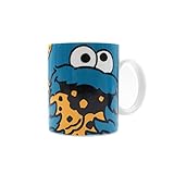 Material: 100 % Porzellan Porzellan Krümelmonster mit Keks Tasse, 350 ml