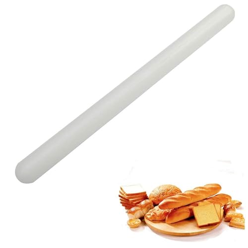 50 CM Polyethylene Rolling Pin Pizza Dough Pie Crust Non-Stick Rolling Pin for Pastry Pasta Fondant Pizza Dough Pie Crust Cookie (1)