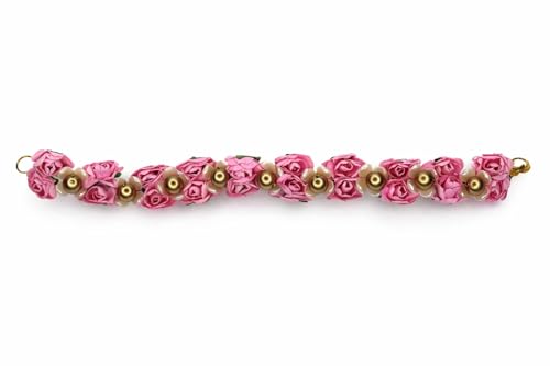 Image of MAJIK Combo of 4Pcs Gajra for Women and Girls Artificial Flower Gajra Beads Hair Gajra for Juda Hair Accessories for Women (2)