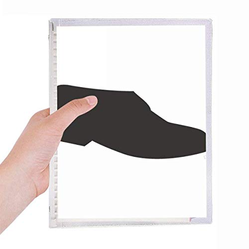 Carnet de notes en cuir noir rechargeable pour vos réunions professionnelles et vos voyages