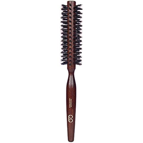 L'Artisan Brossier - Round Hairbrush Natural Bristle in Beech Wood 8 Rows - Handmade in France Cover