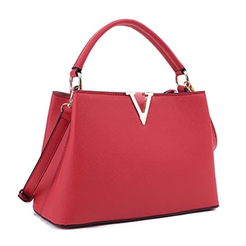 Image of EVVE Women's Small Satchel Bag Classic Top Handle Purses Fashion Crossbody Handbags with Shoulder Strap