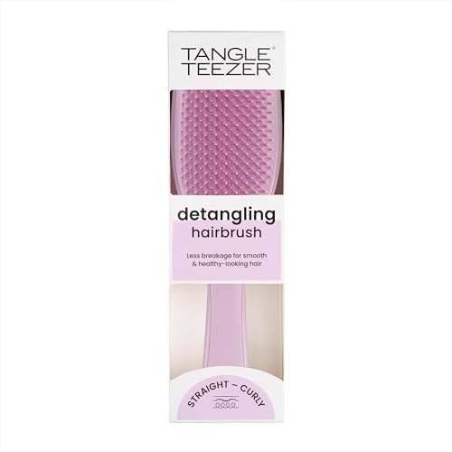 Image of Tangle Teezer Ultimate Detangler Brush for Wet & Dry Hair, Eliminates Knots & Reduces Breakage for Straight to Wavy Hair Types, Rosebud Pink