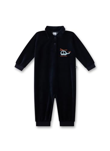 Sanetta Baby-Strampler dunkelblau aus Nicki Helikopter | Praktischer und...