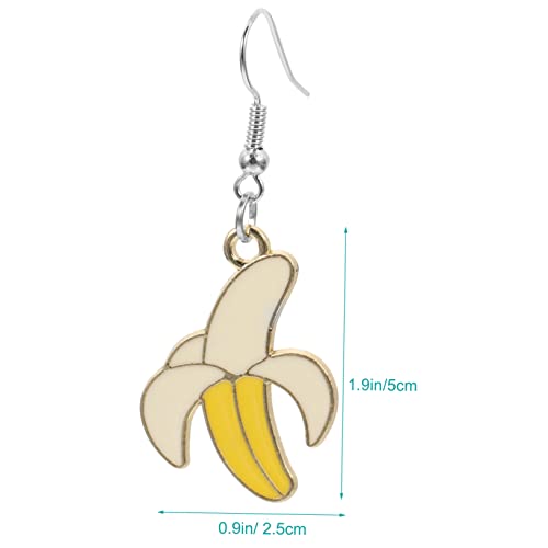 Boucles d'oreilles banane pendantes légères pour lobes sensibles