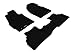 3D MAXpider L1MZ01601509 Complete Set Custom Fit All-Weather Floor Mat for Select Mazda CX-7 Models - Kagu Rubber (Black)