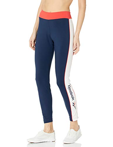 Reebok Classic Linear Legging, Collegiate Navy, Medium