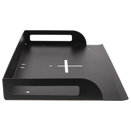 Bandeja negra resistente para proyector y decodificador estante montaje pared estable