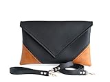 envelope handmade clutch black handbag brown clutch purse vegan gift for women faux leather handbags vegan leather crossbody bag casual clutch bag