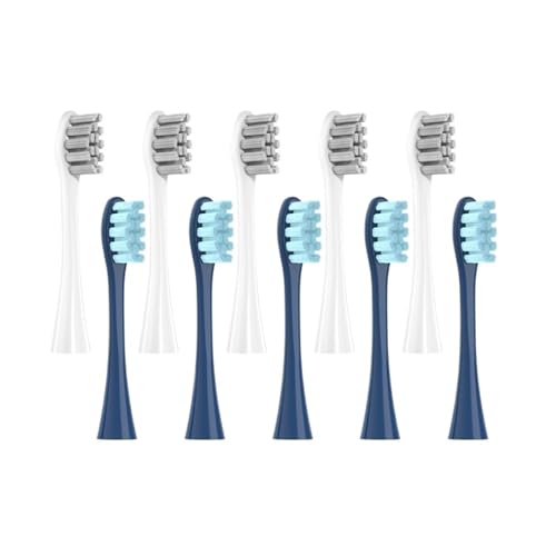 ���u���V�w�b�h Oclean X PRO/Z1/F1/One/Air 2/SE �\�t�g�m�Y���ƌ݊������� �^�󖧕p�b�P�[�W(5Gray5Blue)