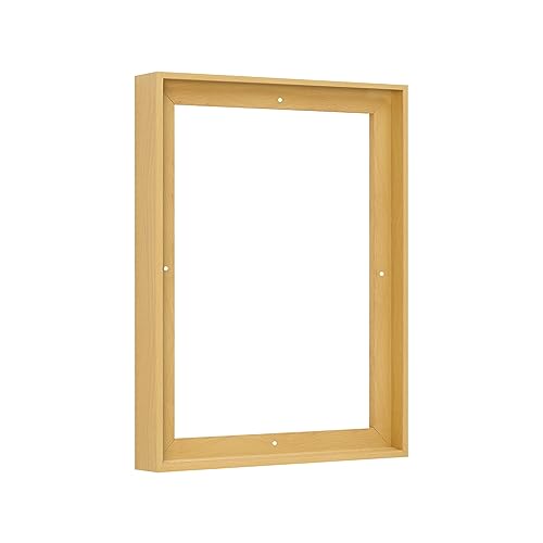 Pixy Canvas Floater Frame 18x48 for 1-1/2 (1.5) inch Deep Canvas Paintings/Canvas Prints/Wood Canvas Panels/Wall Art/Wall Decor/Home Decor/Artwork (Light Maple, 18 x 48 inch, Portrait)