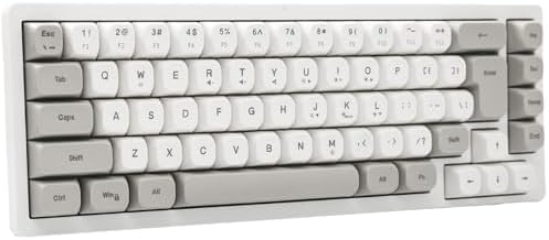 Wired RGB Gaming Membrance Keyboard. 65 Percent Mini Creamy LED C...