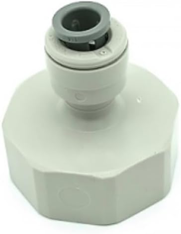 IPW Industries Inc-John Guest - Acetal Female Faucet Connector Quick Connect Fitting 1/4" OD / 3/4" BSPT/British Standard Pipe Thread (BSPT) CI320816S - 2-Pack - 1