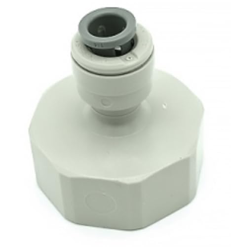 IPW Industries Inc-John Guest - Acetal Female Faucet Connector Quick Connect Fitting 1/4" OD / 3/4" BSPT/British Standard Pipe Thread (BSPT) CI320816S - 2-Pack