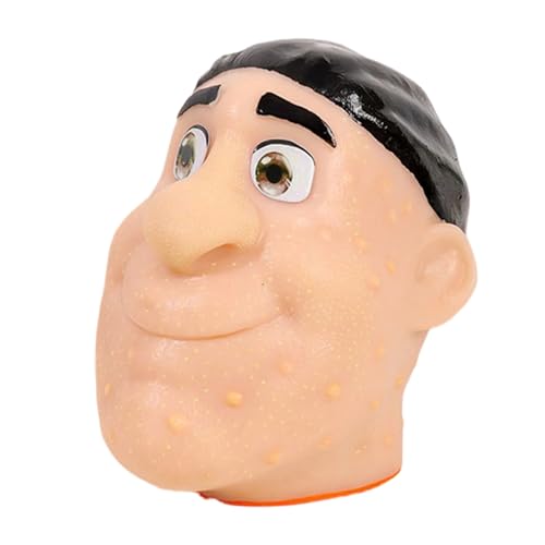 ニキビ潰しおもちゃ、頭の形をしたニキビ摘みスクイーズおもちゃ、シリコン製鼻ニ キビ潰し、ニ キビ、スクイーズ、顔のニキ ビ掃除おも ちゃ、抜毛症・毛髪皮膚症のための再利用可能な感覚おも ちゃ