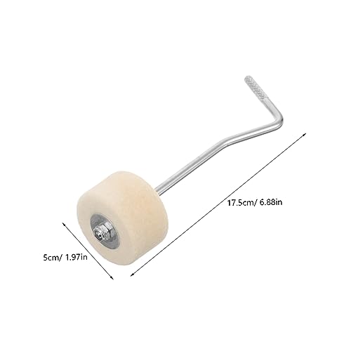 Maza para pedal de bombo con cabeza curva y fieltro miniatura 2