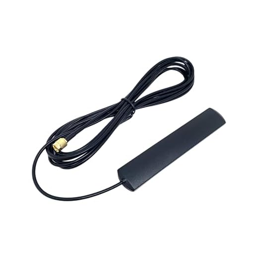 Universelle Autoradioantenne mit SMA Anschluss | 5dBi DAB DAB+ FM Antenne mit SMA Anschluss für Auto Windschutzscheibe, Fahrzeug, LKW, SUV, Autoradio | 3 Meter