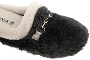 Resim Muya Kraska Anatomik Taban Kadın Ev Terliği, Füme, 36 