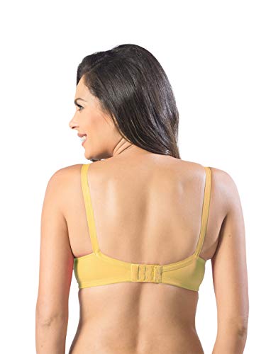 Image of SONARI Womens Non Padded Cotton T Shirt Bra | Wire Free, Medium Coverage, Comfortable and Lightweight | Adjustable Straps, Hook and Eye Closure for Everyday Wear - D-12