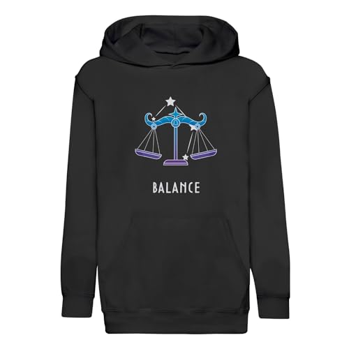 Sweat à capuche enfant Balance prévision stellaire céleste