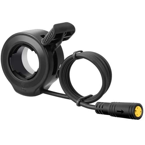 Image of Zeekpowa Thumb Throttle Twist Throttle for Bafang BBS01B /BBS02B /BBS-HD Mid Drive Motors 3-Pin Female Connector eBike Conversion Kit Accessory