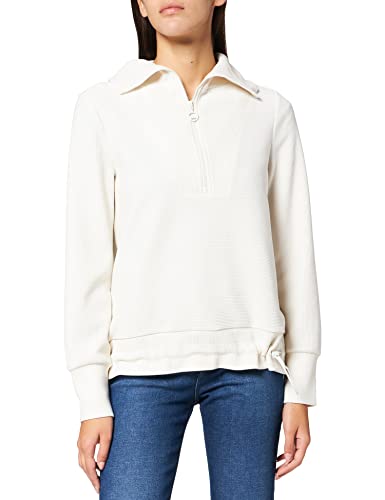 Street One Pullover Damen Sweatshirt Volumenkragen Cosy White 42