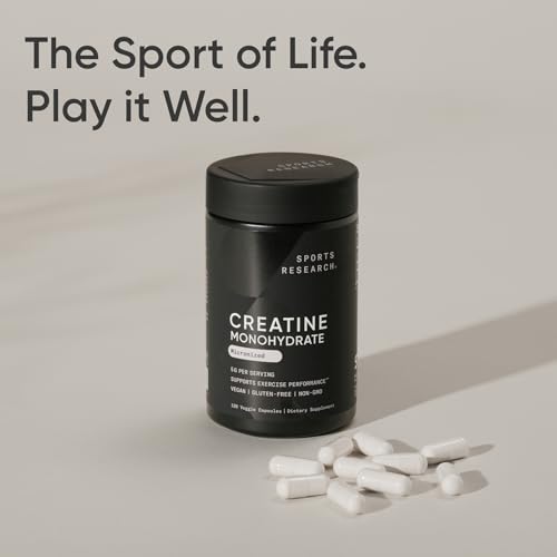 Sports Research Creatine Monohydrate Capsules
