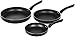 Amazon Basics - Set de sartenes antiadherentes, 3 piezas - 20 cm, 25 cm y 30 cm