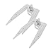 Toyvian 2 pezzi Forchette per Arrosto in Acciaio Resistente Supporto per Carne e Pollo Bbq Accessori per Friggitrice ad Aria Facili da Trasportare e Durature immagine