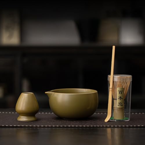 JIKANNOYA  Zbg matcha set  4_Zbg q bowl   S{ whisk ⤗  ȒP S p ceremony ̓ ̓ a 蕨 gift  