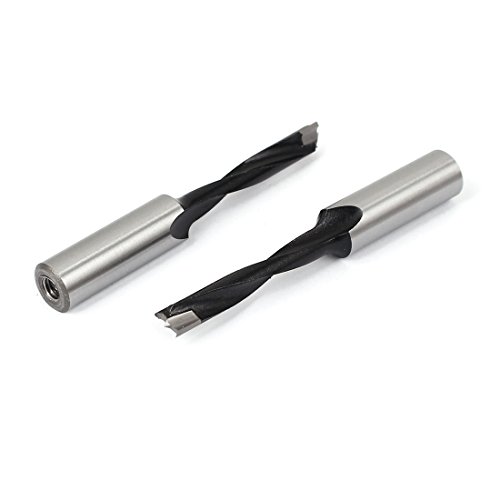 Aexit 6mm Dia Drill Bits Carbide Tip Brad Point Boring Drill Bit Woodworking Auger Drill Bits Tool 2pcs