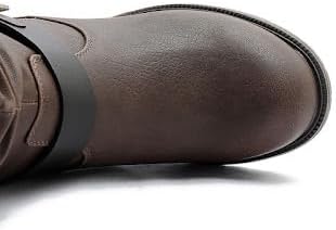 GLOBALWIN Women's Mid Calf Comfortable Fashion Dress Boots For Women Low Heel With Zipper - Image 3