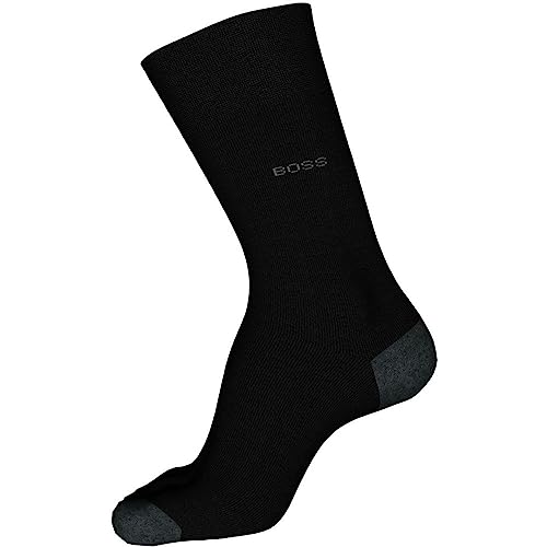 BOSS Men's Matt Combed Cotton Heel Toe Sock