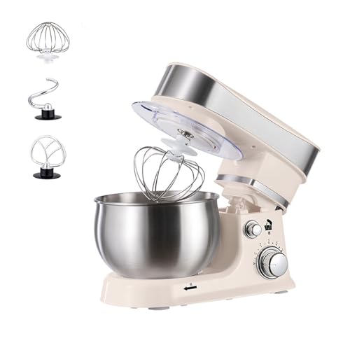 Stand Mixer, Electric Cake Mixer with Dough Hook, Whisk & Beater, 600W 3L Food Mixer for Baking, Dishwasher Safe