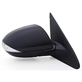 Fit System - 66583M Passenger Side Mirror for Mazda 3 w/Turn Signal, Black, PTM Cover, w/o BSDS, Foldaway, Heated Power