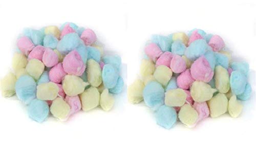 Image of Multipurpose Soft Cotton Balls 50 Pcs (Pack Of 2)-Multicolor