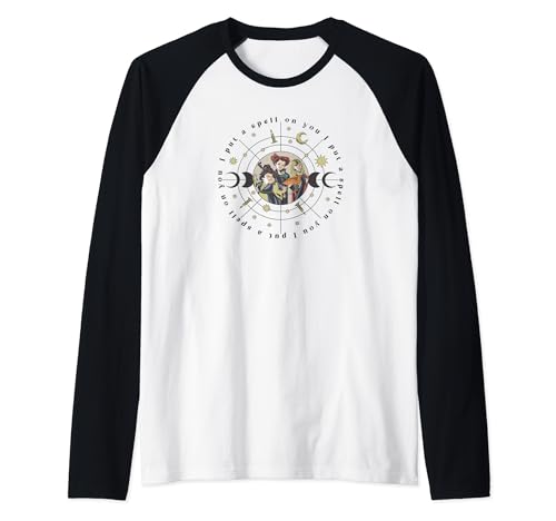 T-shirt raglan Hocus Pocus Disney pour femme avec style baseball