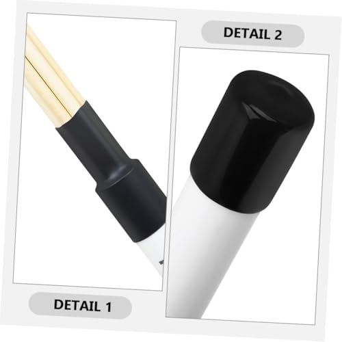 Set de 1 par de baquetas de madera para percusión blanco miniatura 7